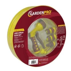 Garden Hose & Spray Gun Set - 30m Length