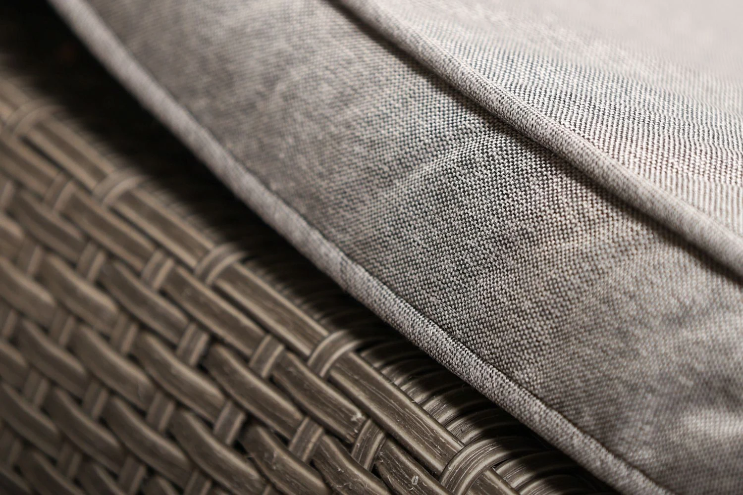 Amalfi - Grey Rattan Folding Lounger With Luxury Padded Grey Cushion - Image 5