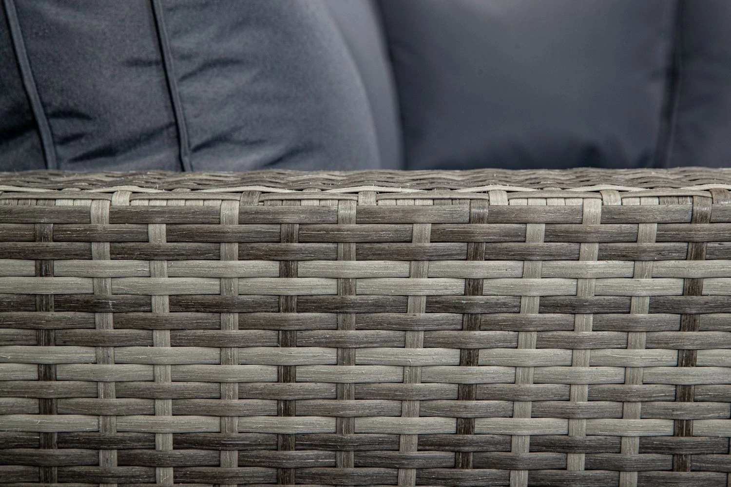 Mykonos - Luxury Grey & Anthracite Compact Corner Sofa Set With Glass Topped Coffee Table & Cushions Included - Image 2