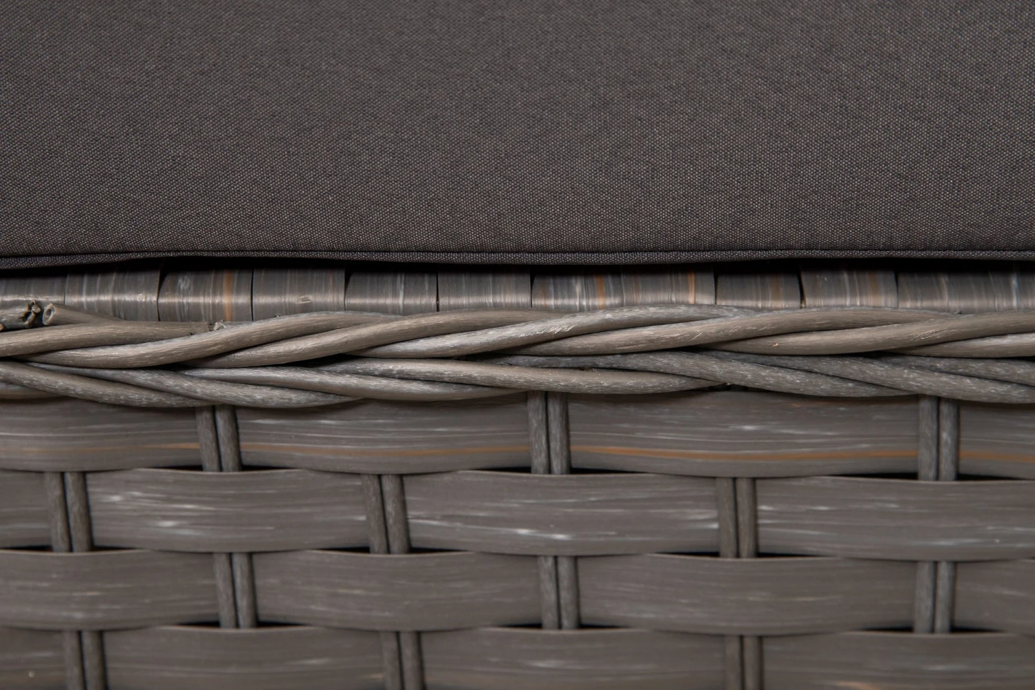 Marseille - Large Grey Rattan 9 Seater Corner Sofa Set With Glass Topped Coffee Table, Cushions & Stools - Image 9