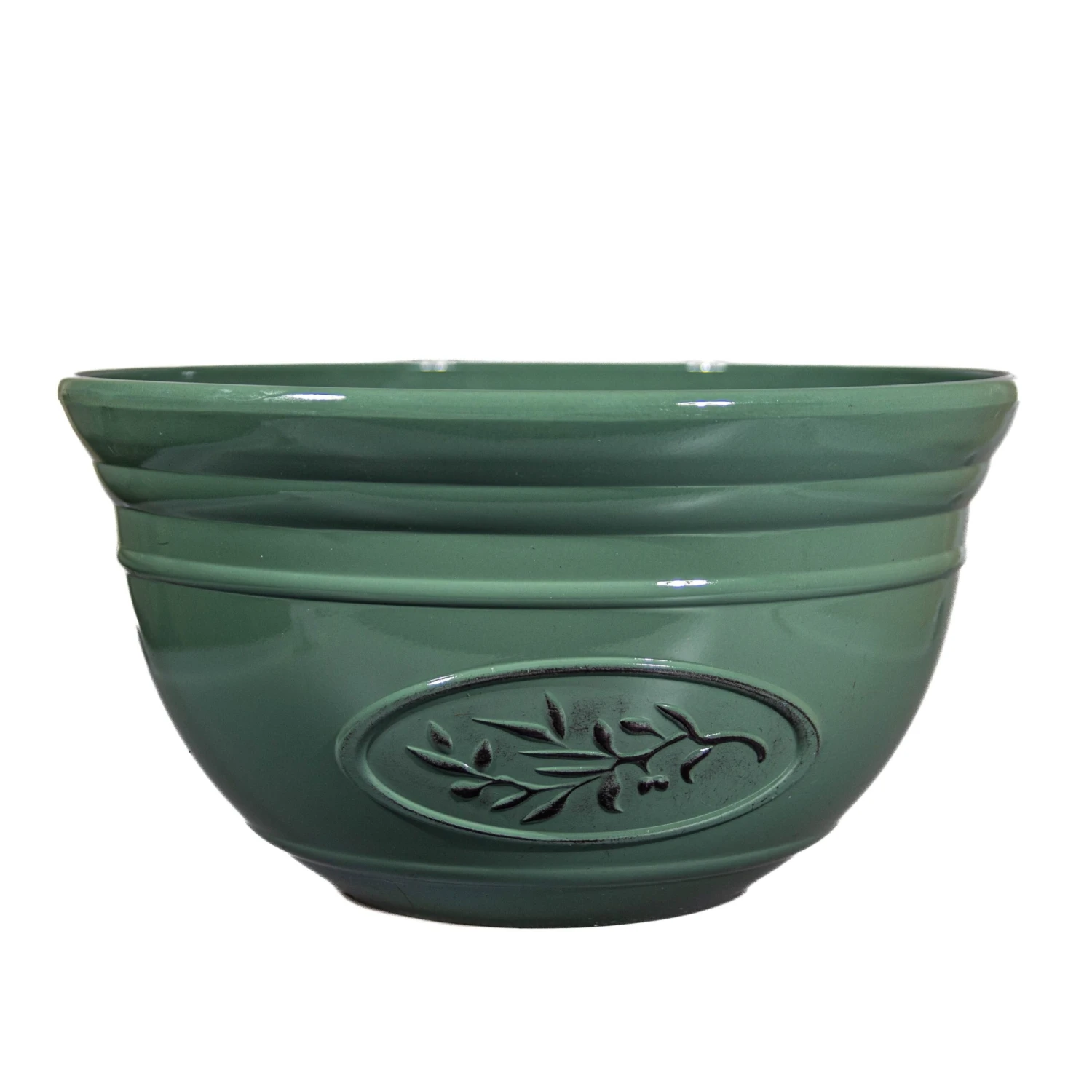 Green Olive Bowl Planter (30cm) - Image 2